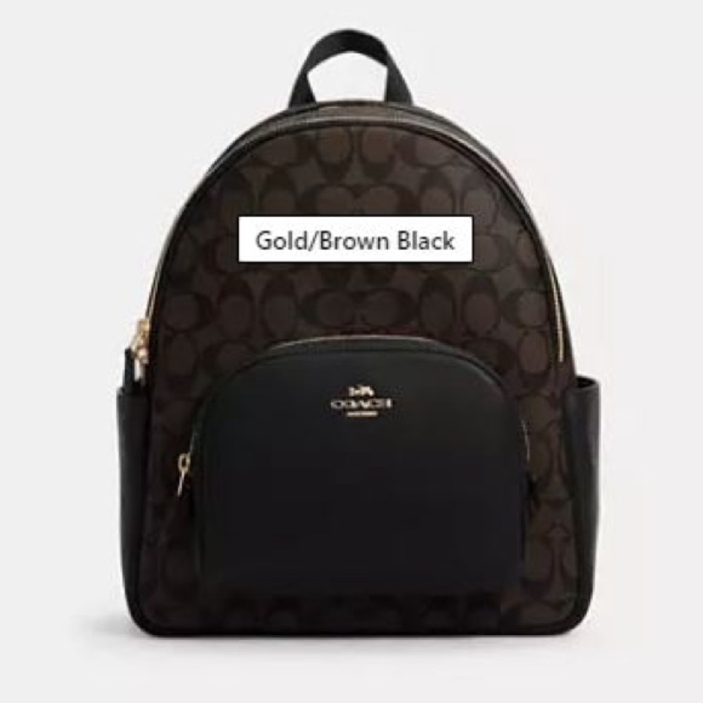 Coach Court Backpack In Signature Canvas